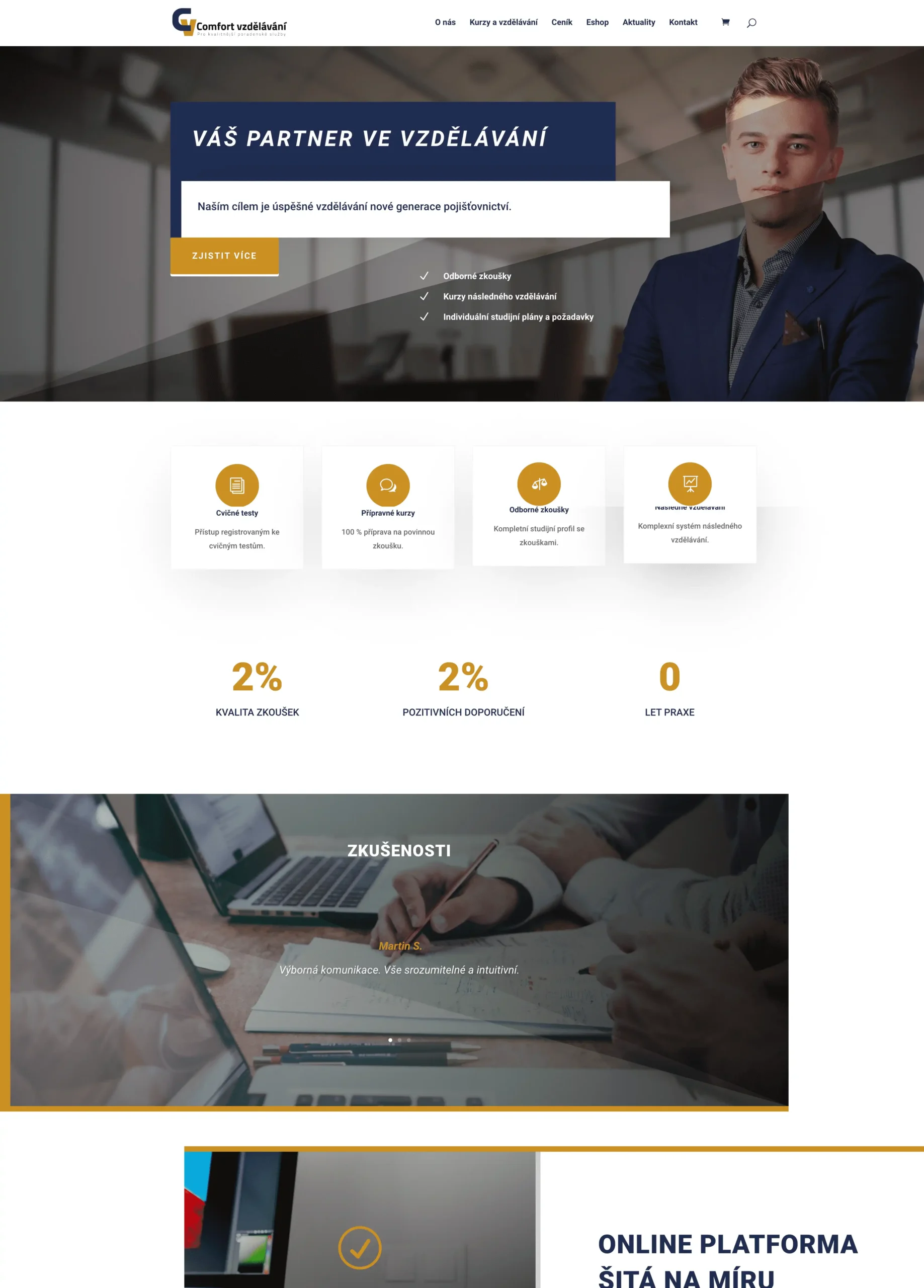 Dokončení rozpracovaného webu po předchozím dodavateli