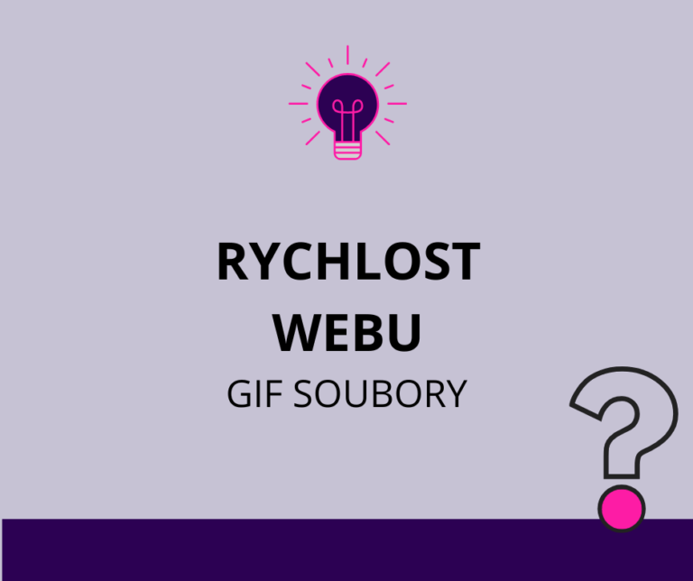 Co ovlivňuje rychlost webu? Proč si dát pozor na animované GIF soubory?
